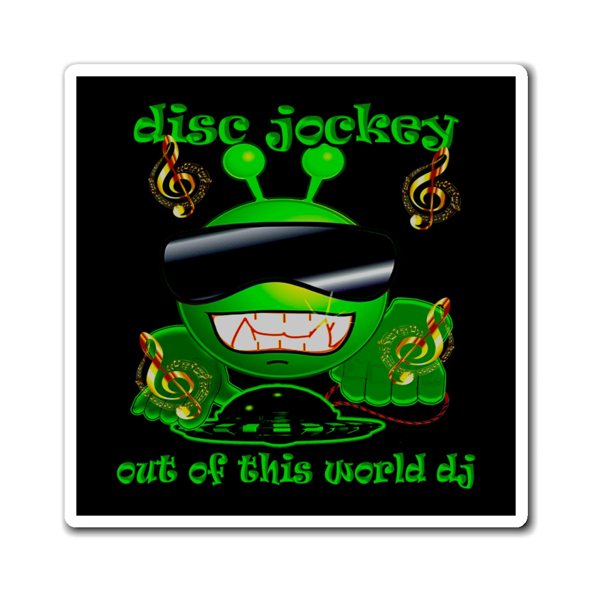 disc jockey - Magnets - (black)
