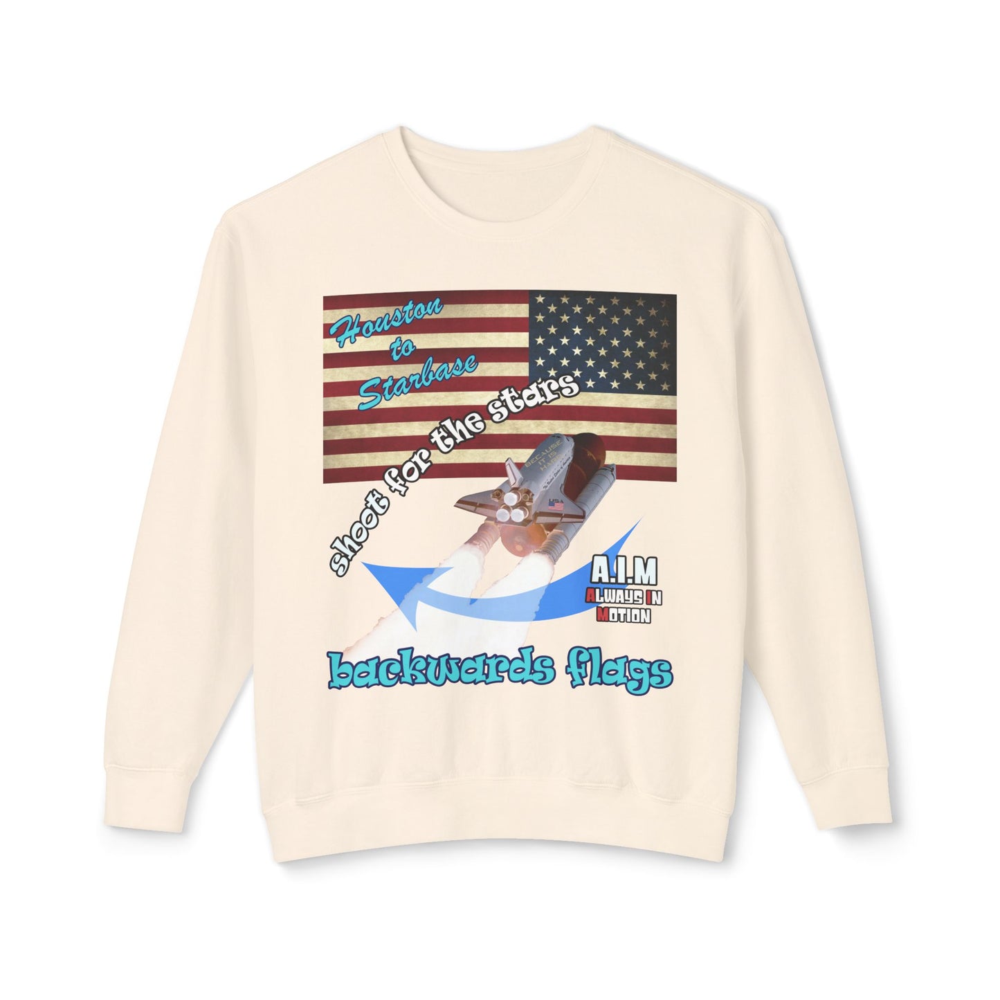 shoot for the stars - Unisex Lightweight Crewneck Sweatshirt