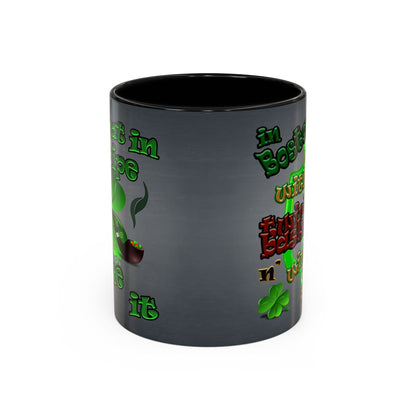 celtics logo - Accent Mug (grey-light grey)