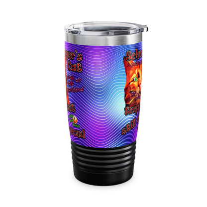 schrodinger's cat - Ringneck Tumbler, 20oz (purple wave)