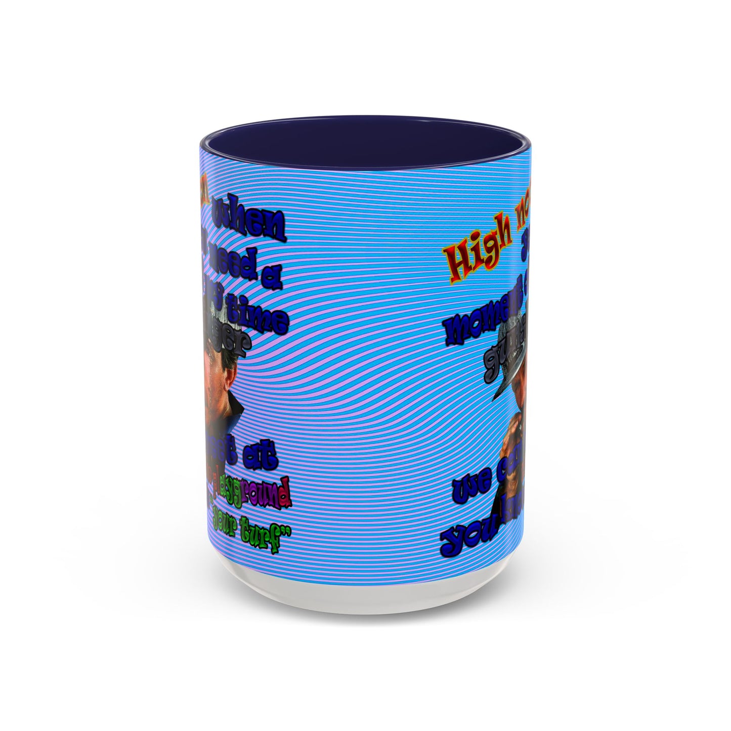 high noon - Accent Mug (light blue-purple wave)