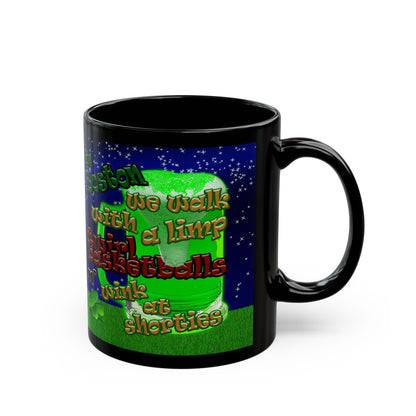 celtics logo - Black Mug ('snoops' background)