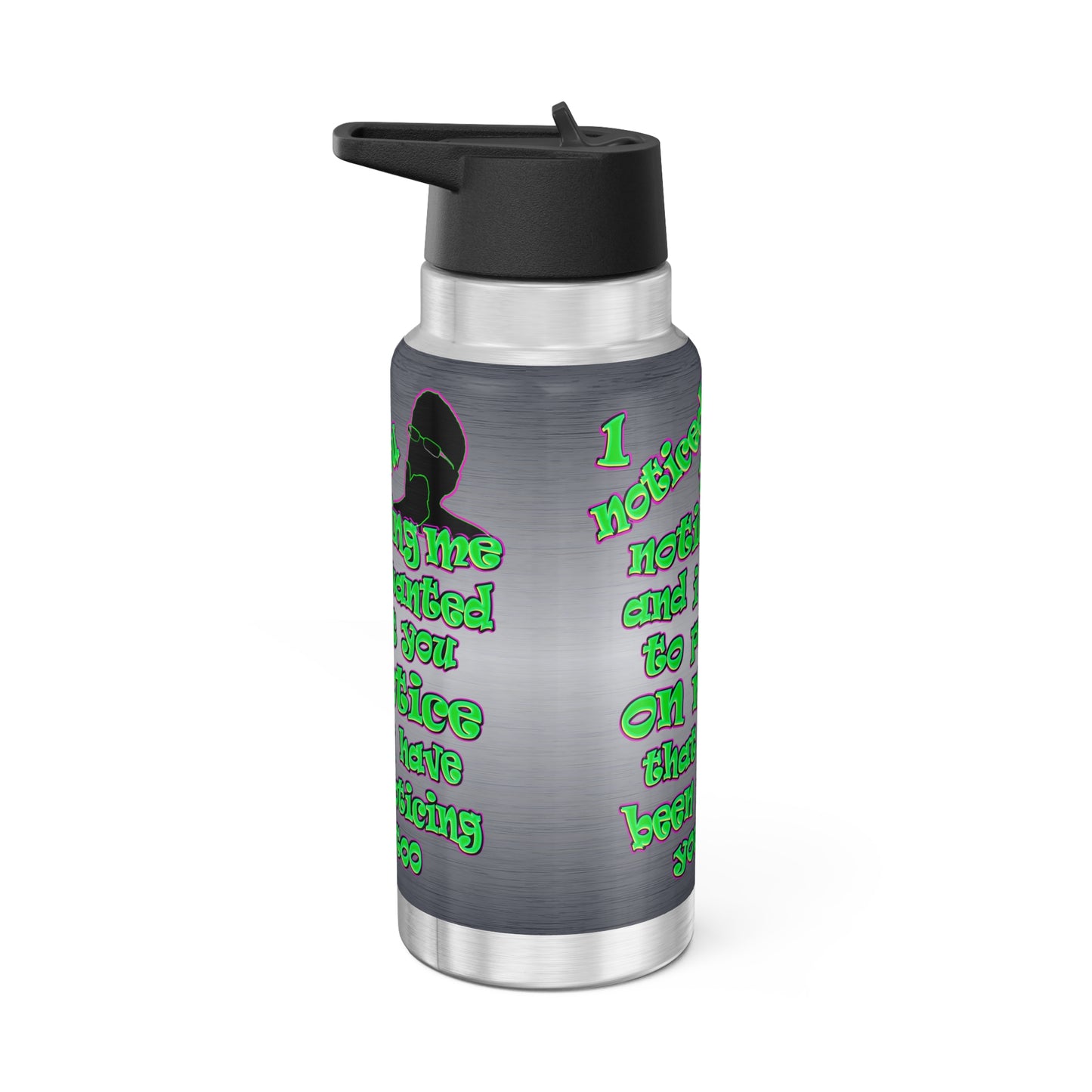 noticed you noticing - Gator Tumbler, 32oz  (brushed nickel)