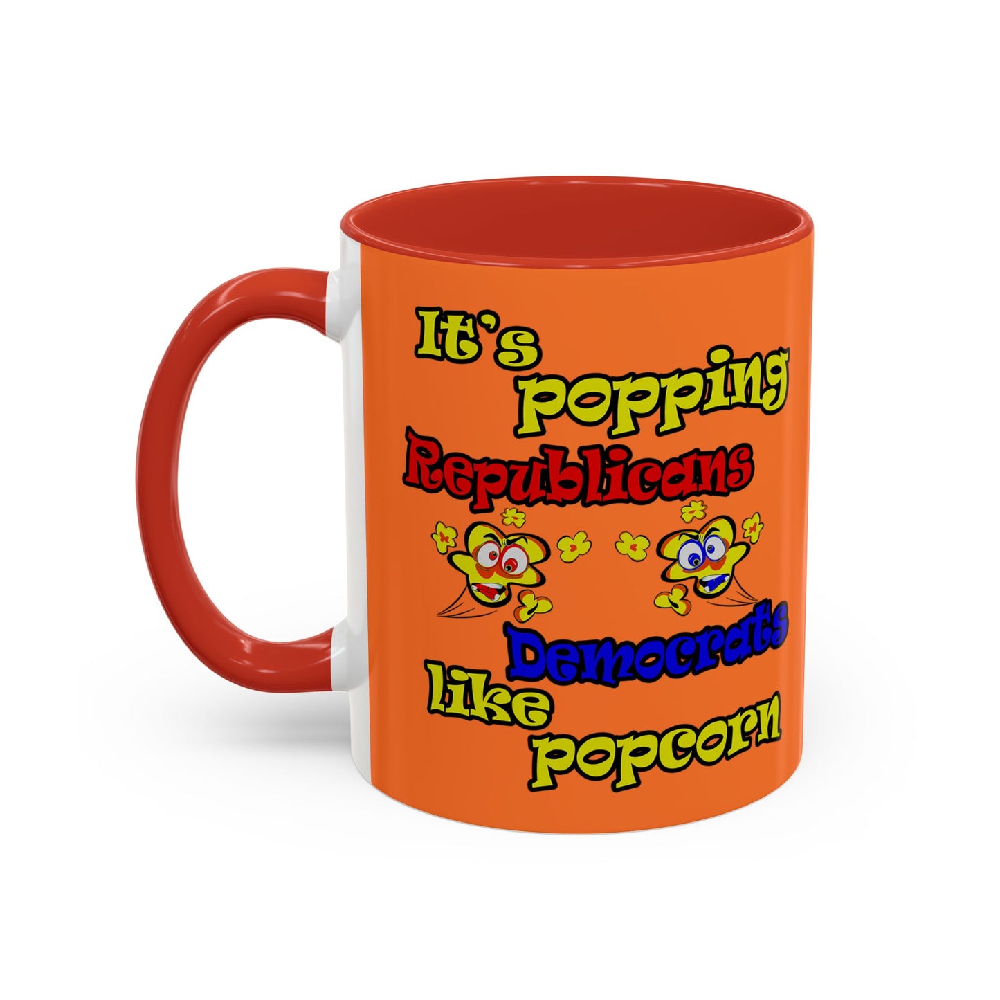 popping like popcorn - Accent Mug (crusta)