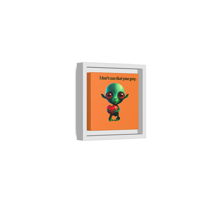 I don't care that your grey - framed canvas art (crusta)