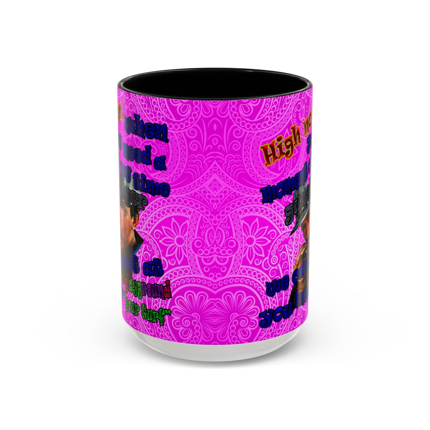 high noon - Accent Mug (pink swirl)
