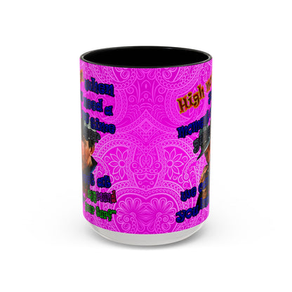 high noon - Accent Mug (pink swirl)