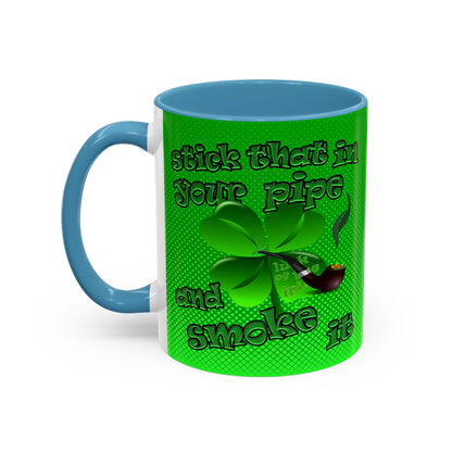 celtics logo - Accent Mug (logo green)