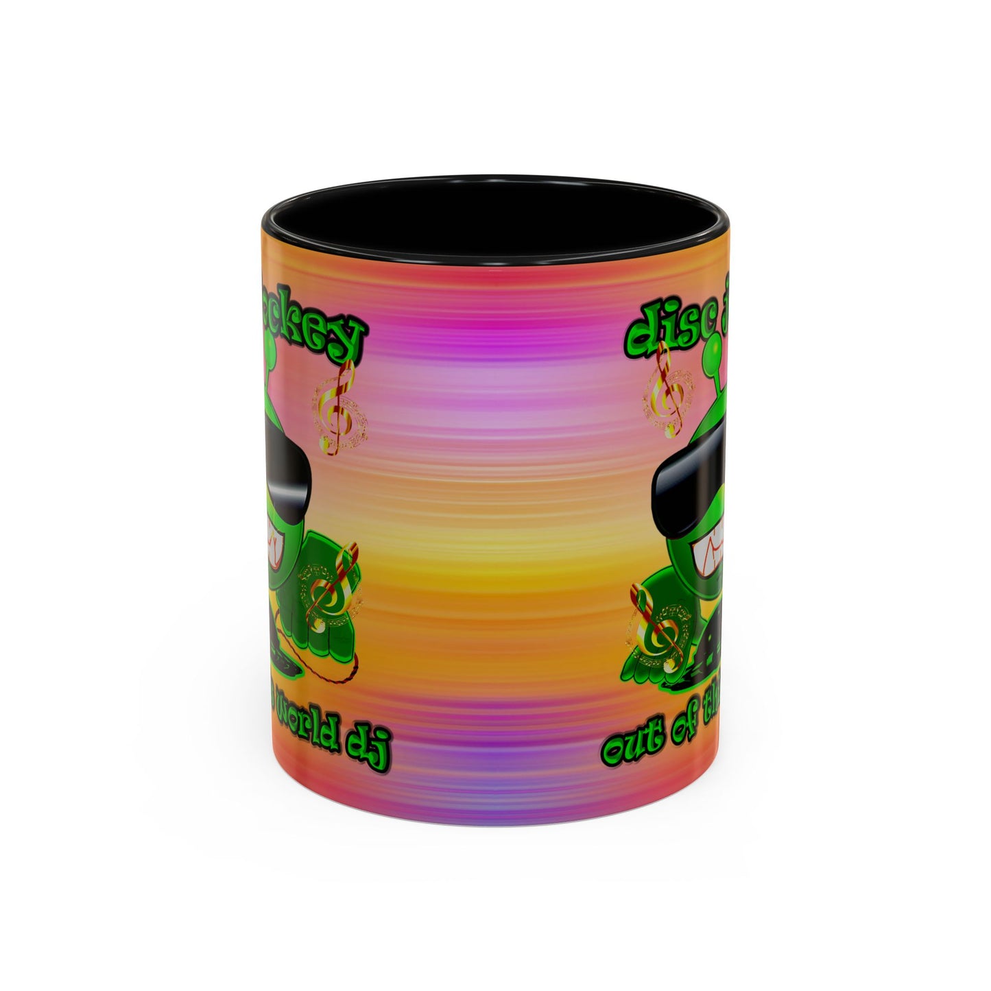 disc jockey - Accent Mug (color blur)