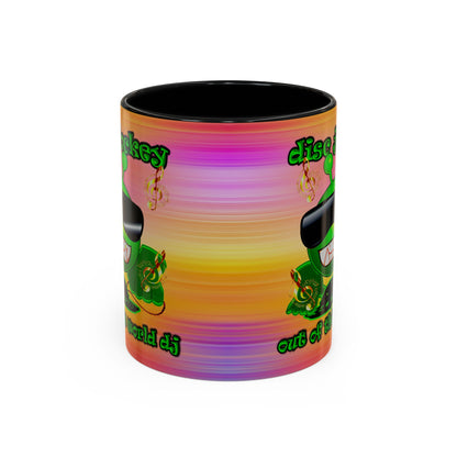 disc jockey - Accent Mug (color blur)