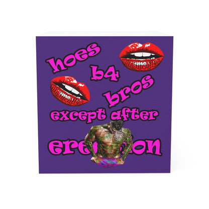 hoes b4 bros - note cube (purple)