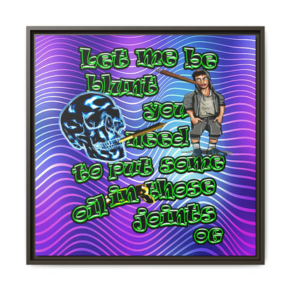 og - framed canvas art (purple wave)