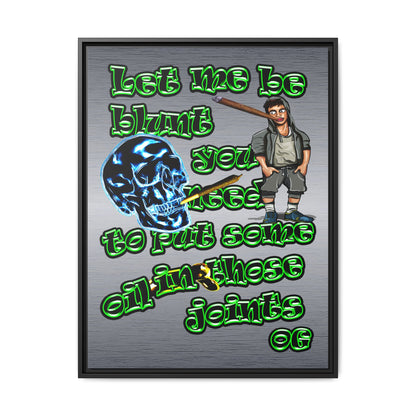 og - framed canvas art (brushed nickel)