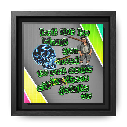 og - framed canvas art (rainbow split)