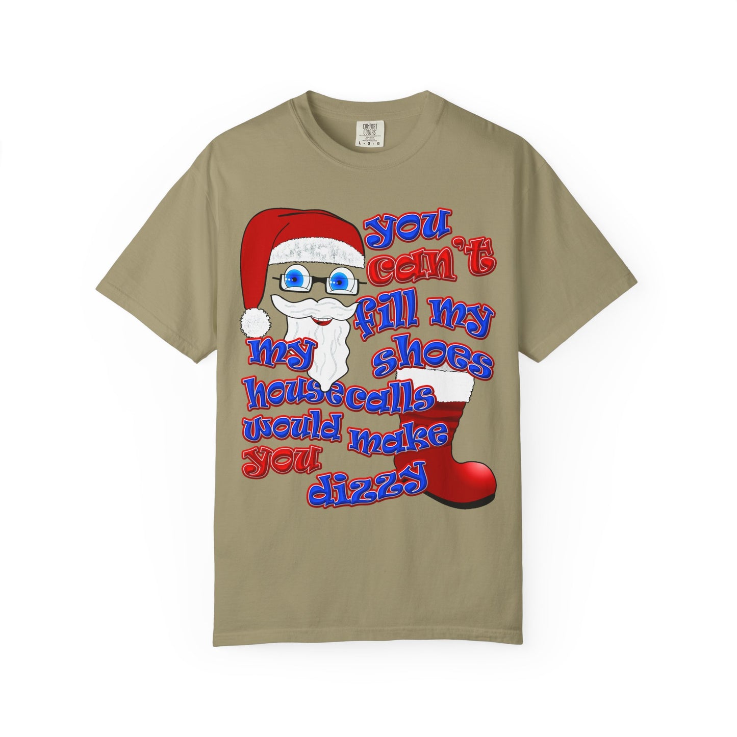 santa's shoes - Unisex Garment-Dyed T-shirt