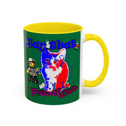 tag that - Accent Mug (dark green)
