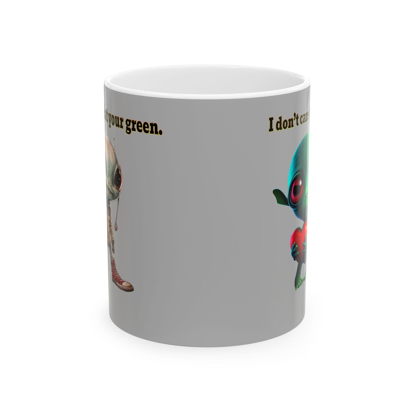 I don't care that your grey - White Mug (light grey)