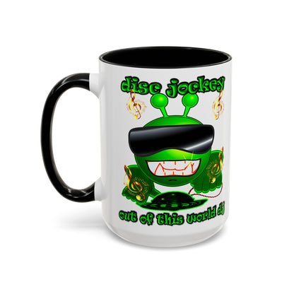 disc jockey - Accent Mug (white)