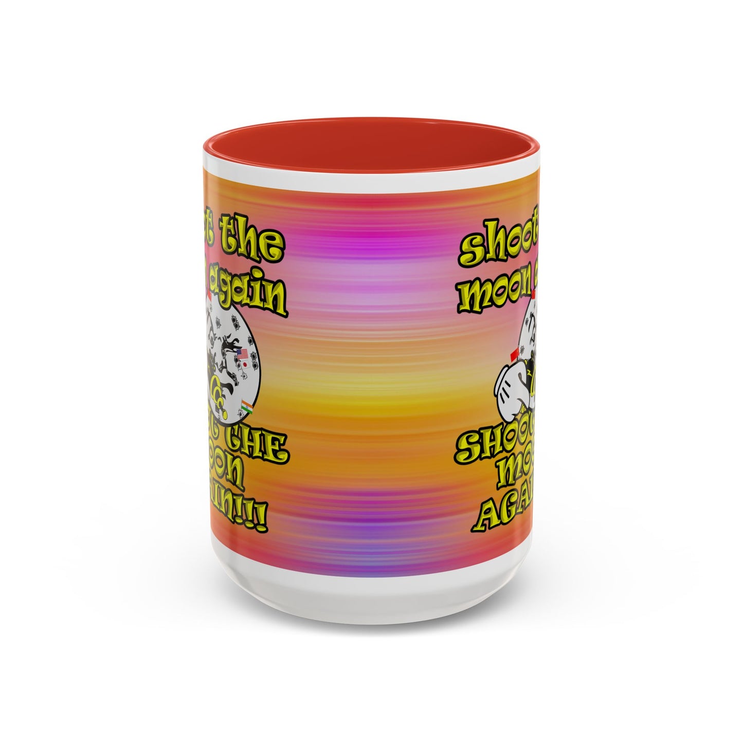 shoot the moon again - Accent Mug (color blur)