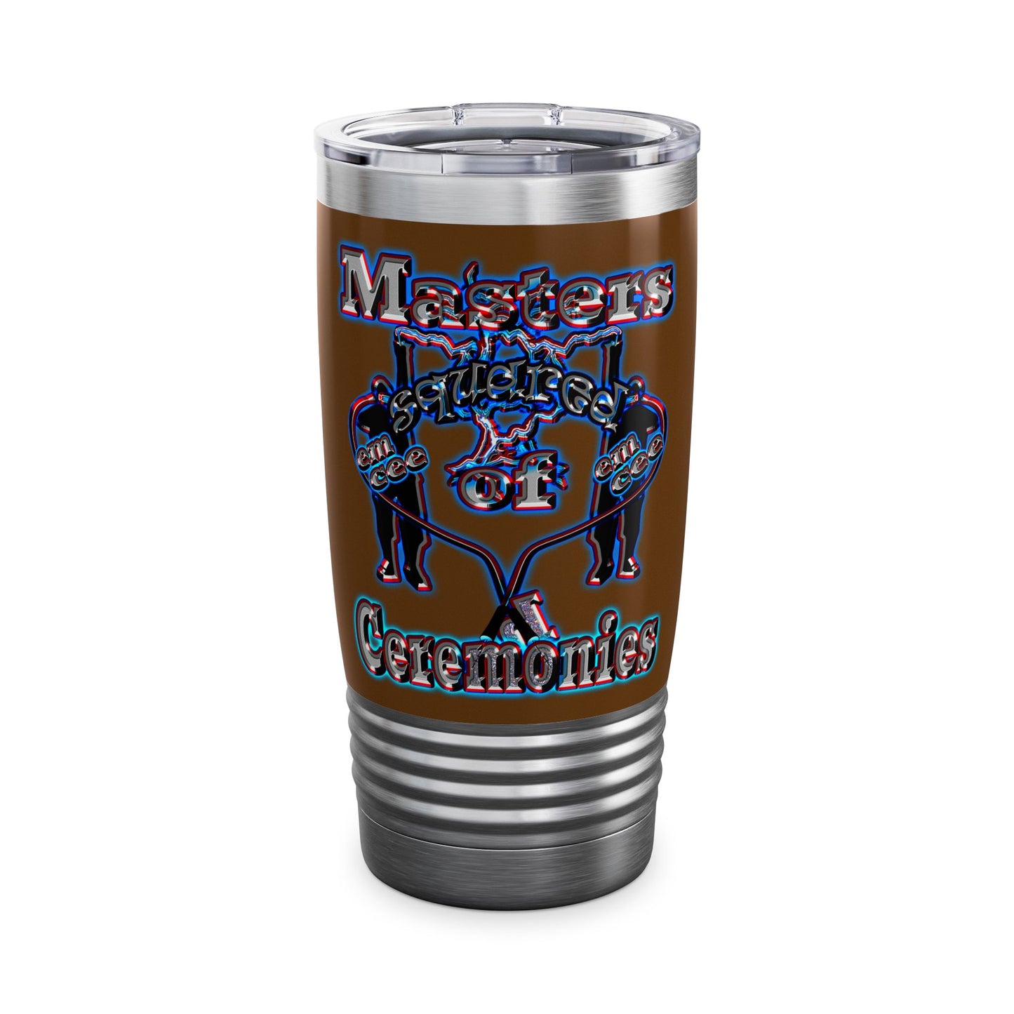 em cee squared - Ringneck Tumbler, 20oz (brown)