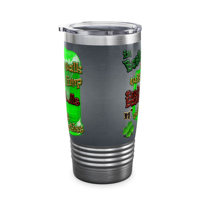 celtics logo - Ringneck Tumbler, 20oz (grey-light grey)