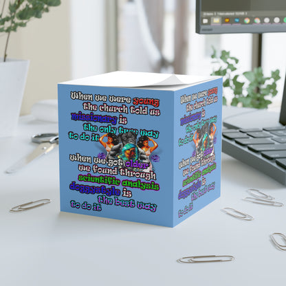 doggystyle - note cube (light blue)