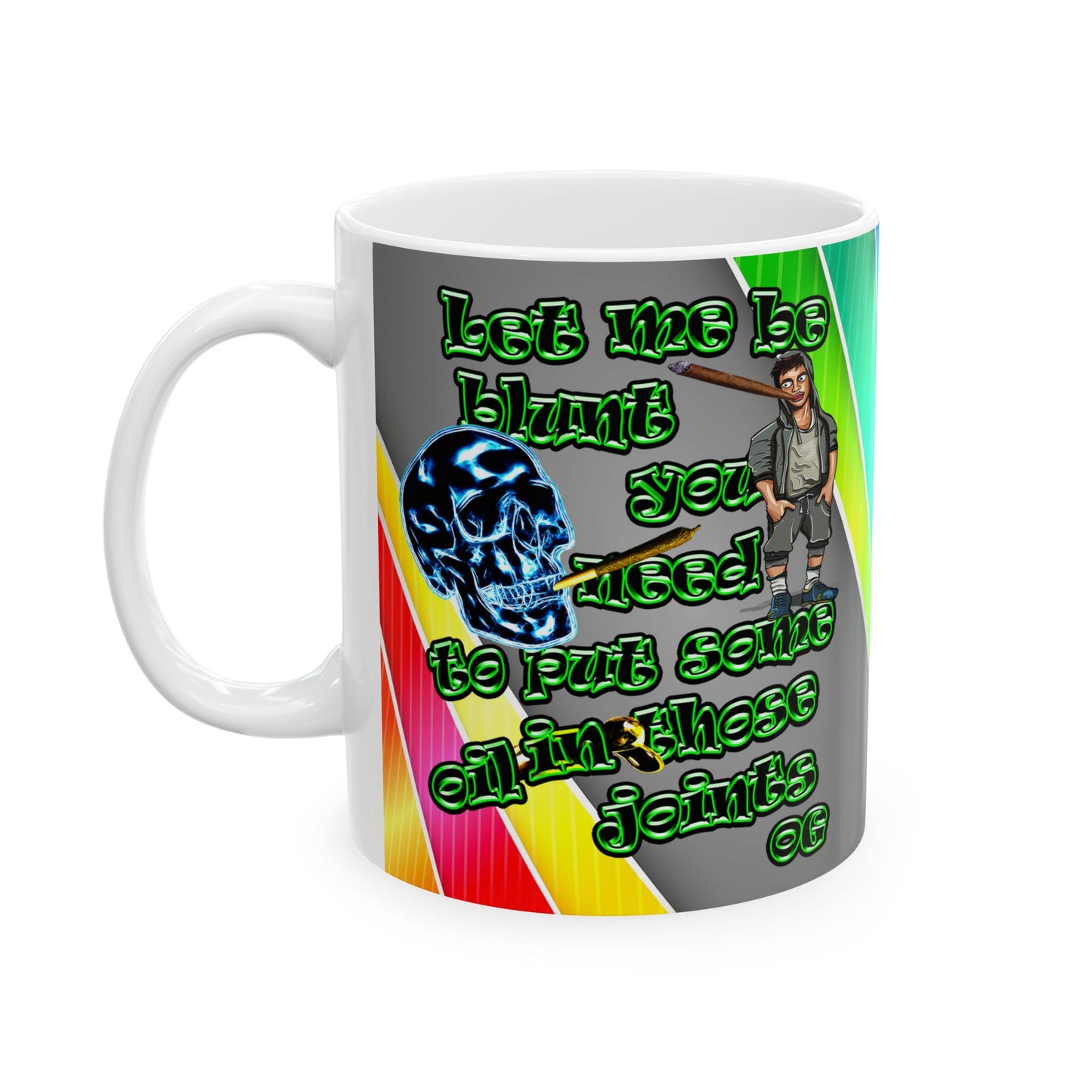 og - White Mug (rainbow split)