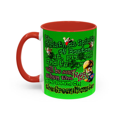 christmas spirits of boston - Accent Mug (logo green)