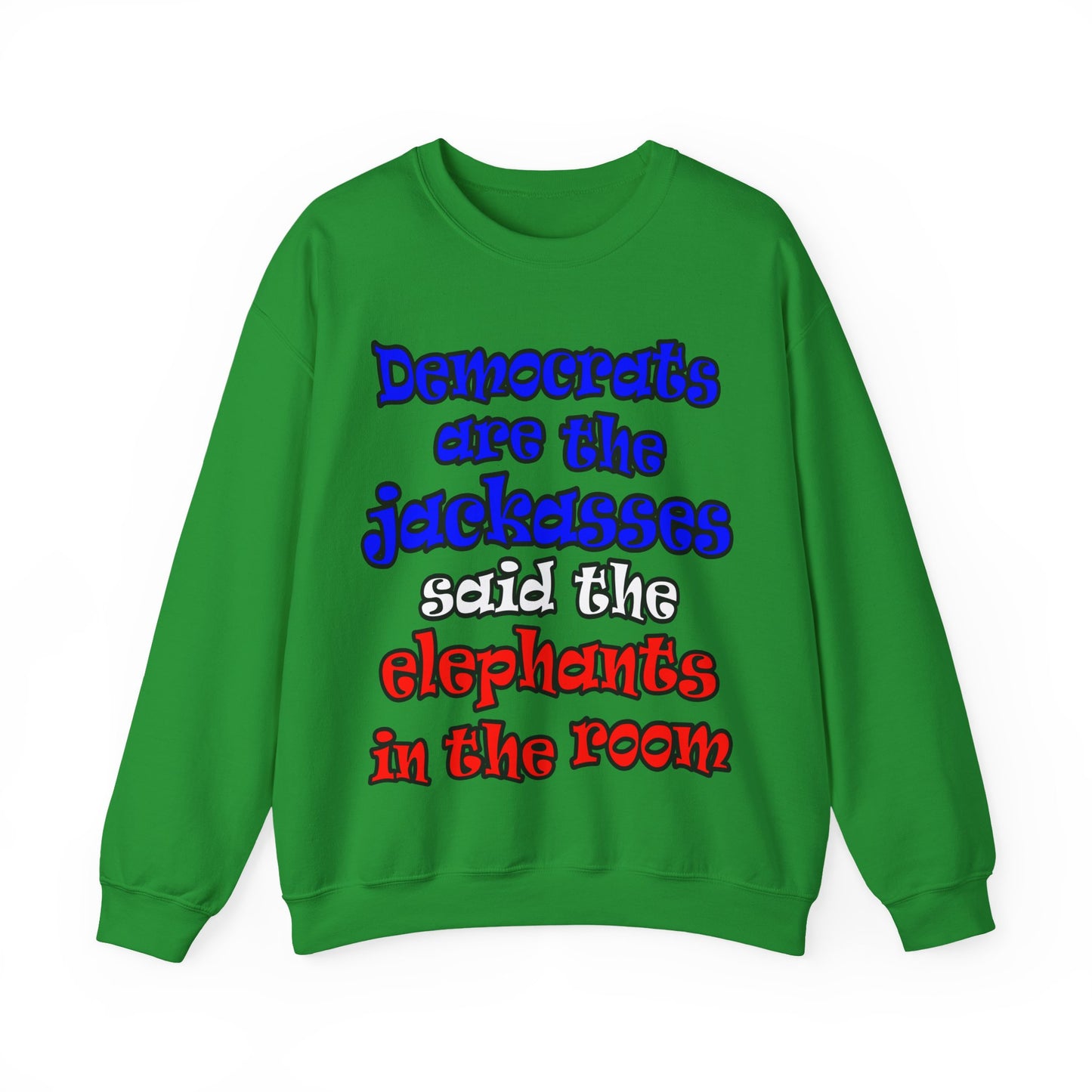 donkeys and elephants - Unisex Heavy Blend™ Crewneck Sweatshirt
