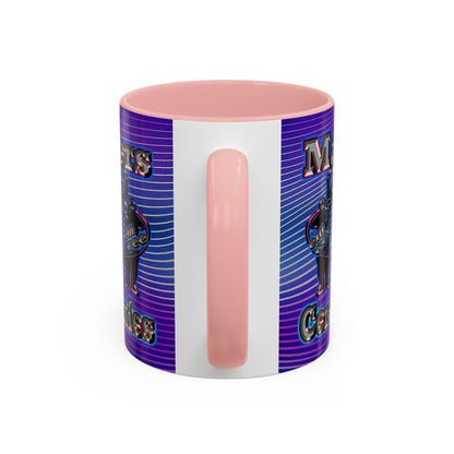 em cee squared - Accent Mug (purple wave)