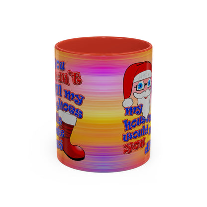 santa's shoes - Accent Mug (color blur)