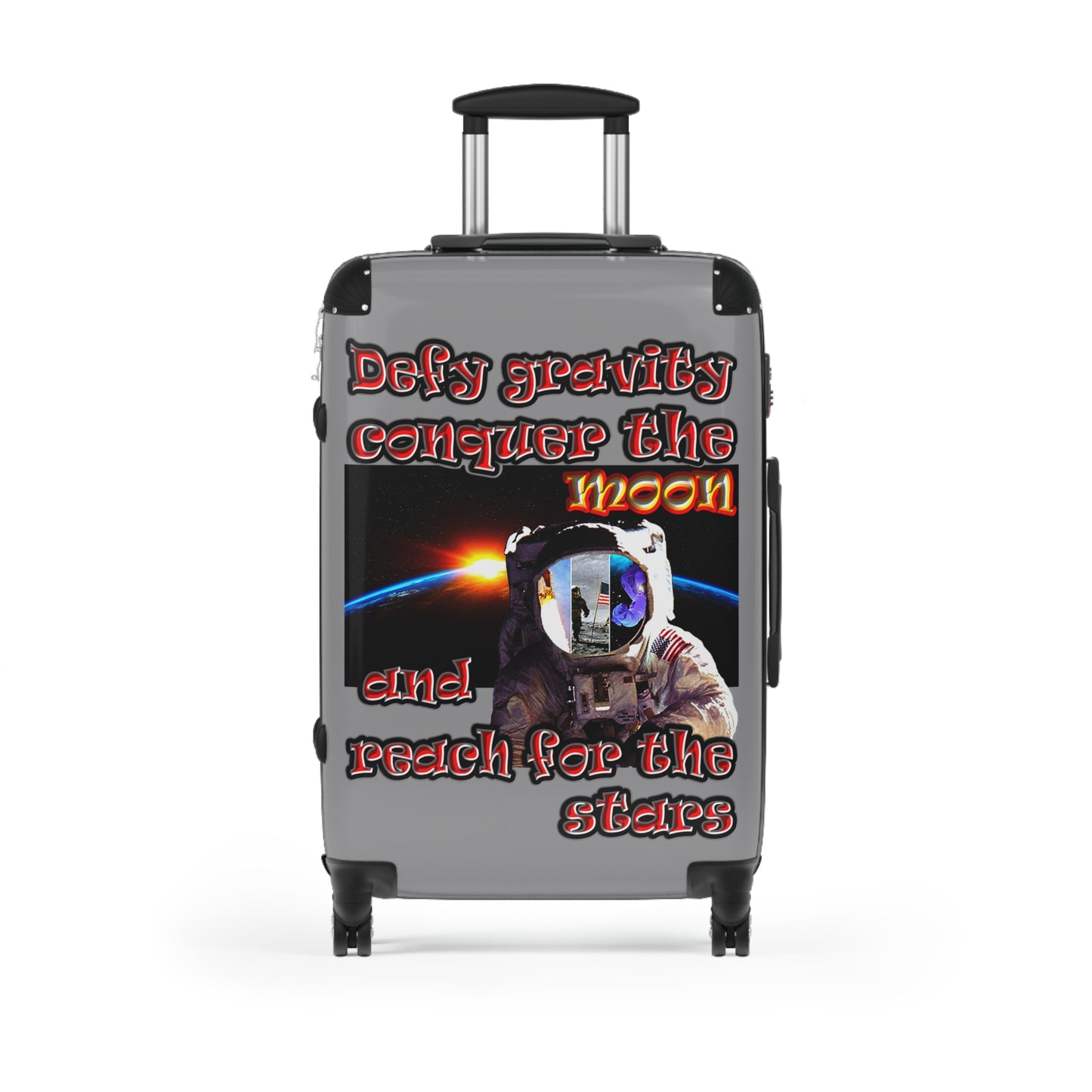 defy conquer reach - Suitcase (grey)