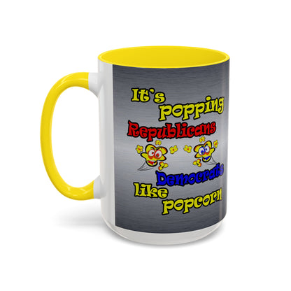 popping like popcorn - Accent Mug (brushed nickel)