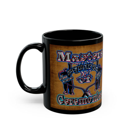 em cee squared - Black Mug (brown papyrus)