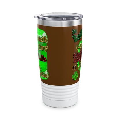 celtics logo - Ringneck Tumbler, 20oz (brown)