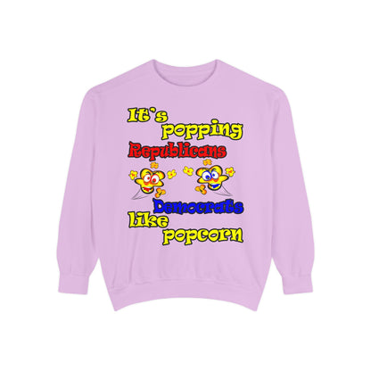 popping like popcorn - Unisex Garment-Dyed Sweatshirt