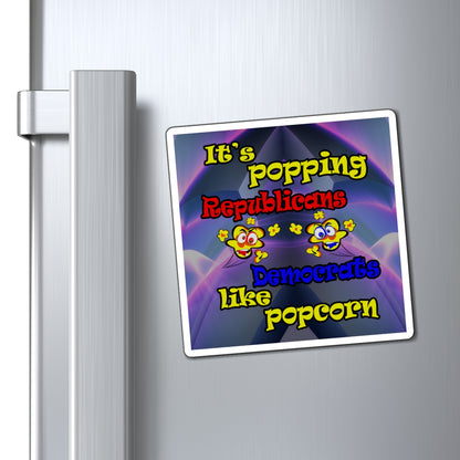 popping like popcorn - Magnets - (grey-pink wave)