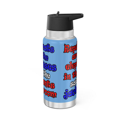 donkeys and elephants - Gator Tumbler, 32oz (light blue)
