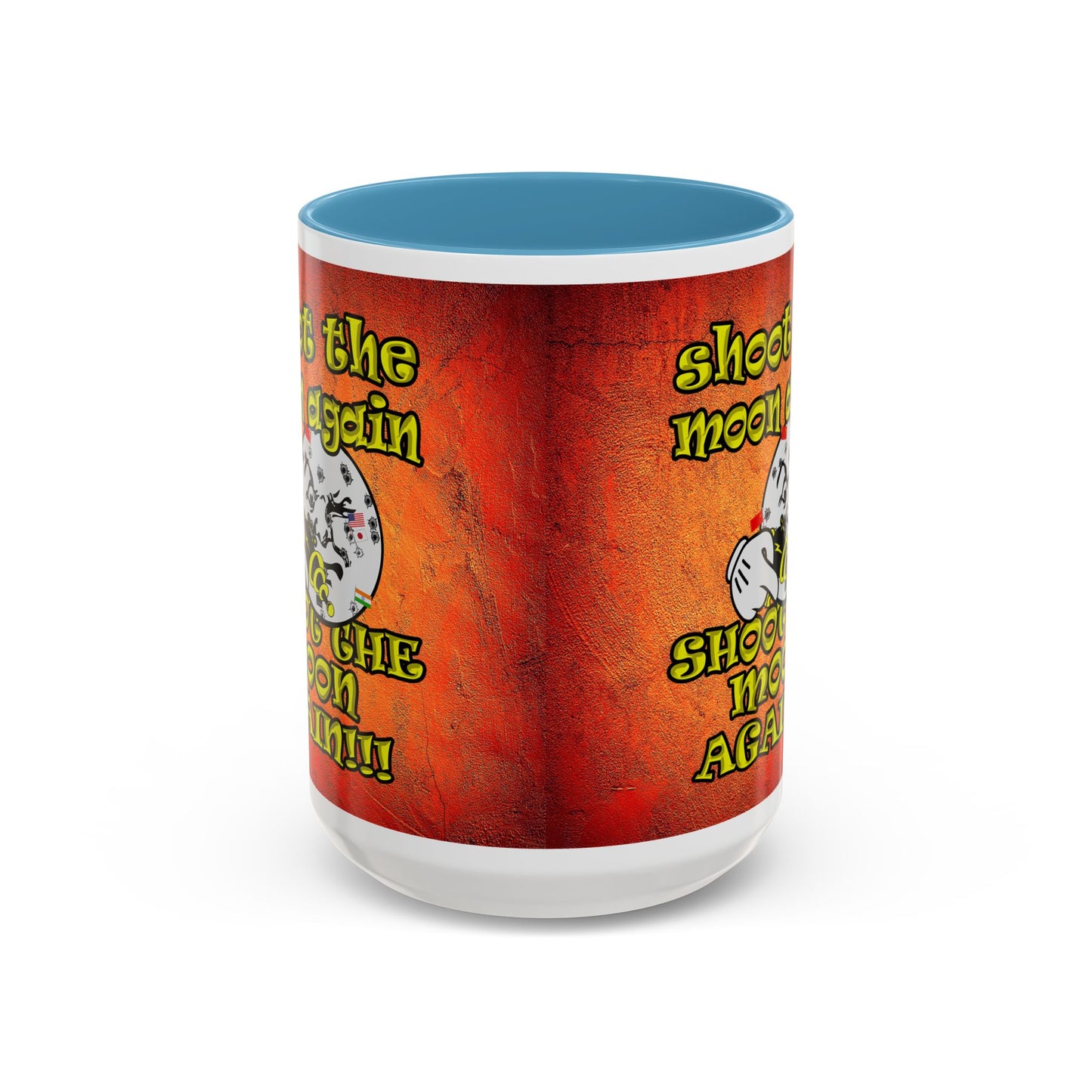 shoot the moon again - Accent Mug (burnt orange)