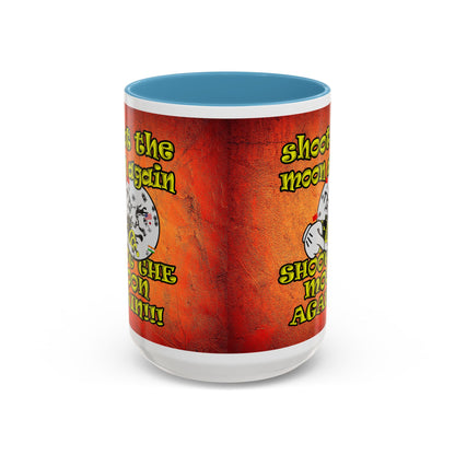 shoot the moon again - Accent Mug (burnt orange)