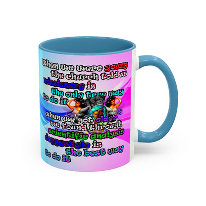 doggystyle - Accent Mug (light blue-pink wave)