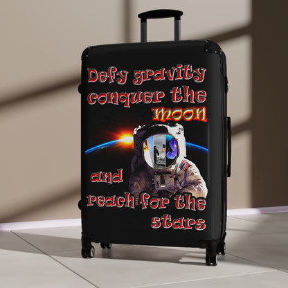 defy conquer reach - Suitcase (black)