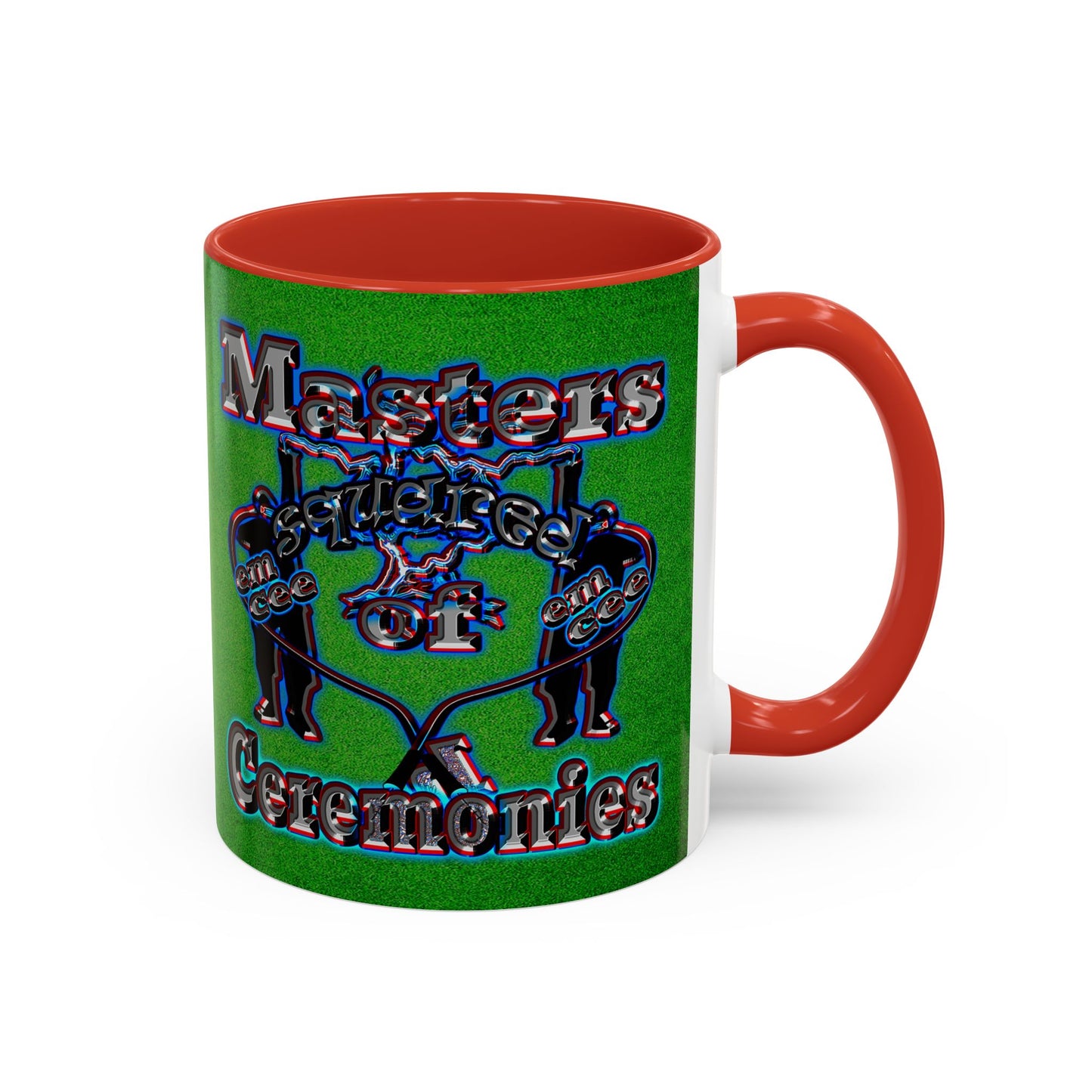 em cee squared - Accent Mug (green turf)