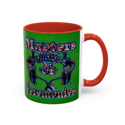 em cee squared - Accent Mug (green turf)