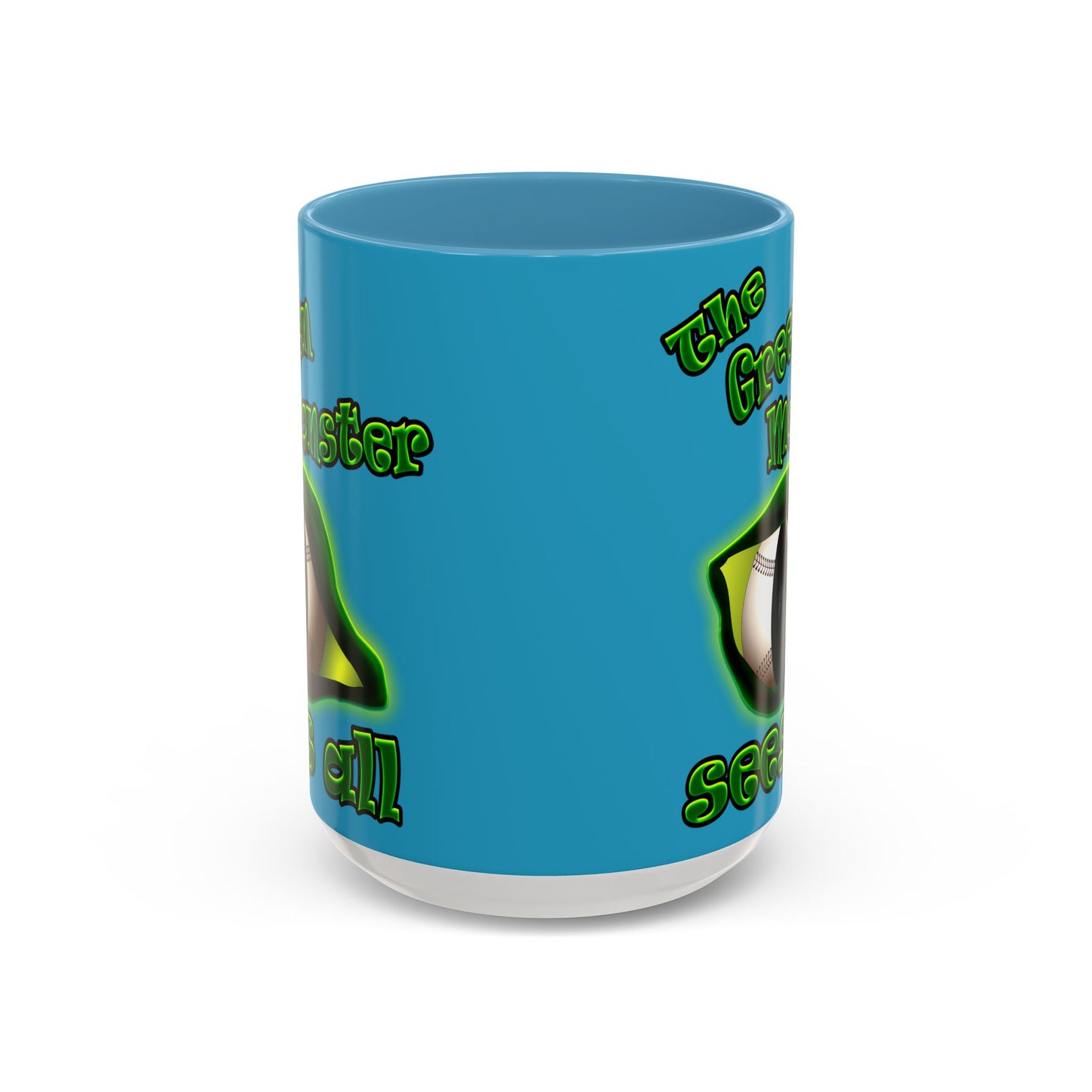 green monster - Accent Mug (turquoise)