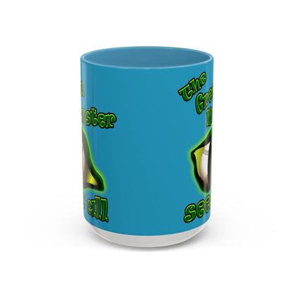 green monster - Accent Mug (turquoise)