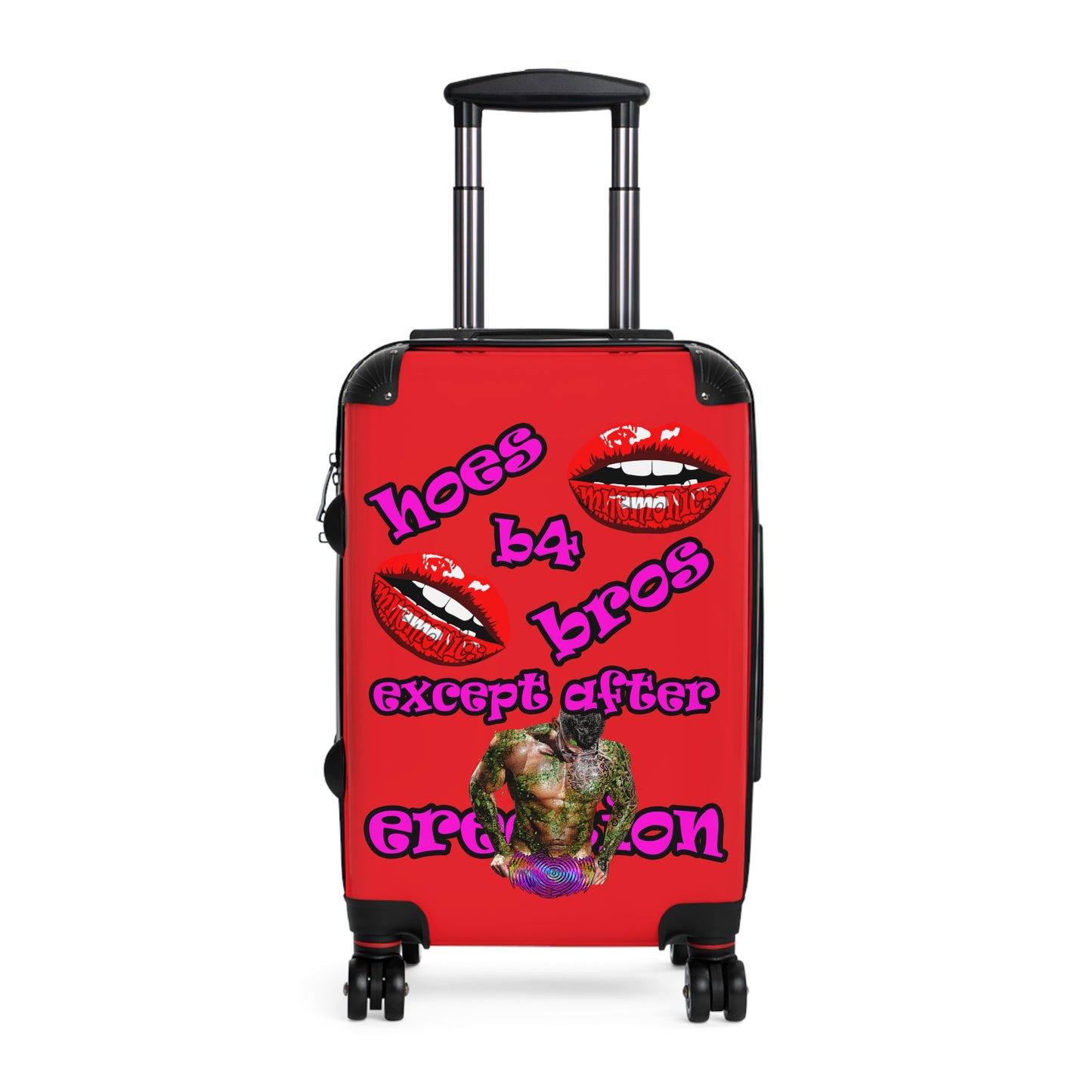 hoes b4 bros - Suitcase (red)