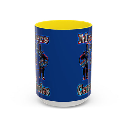 em cee squared - Accent Mug (dark blue)