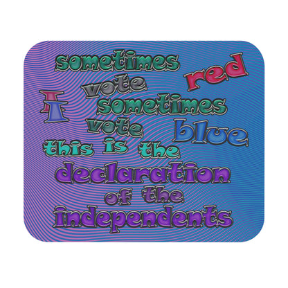 declaration of the independents - Mouse Pad (Rectangle) (light blue-purple wave)