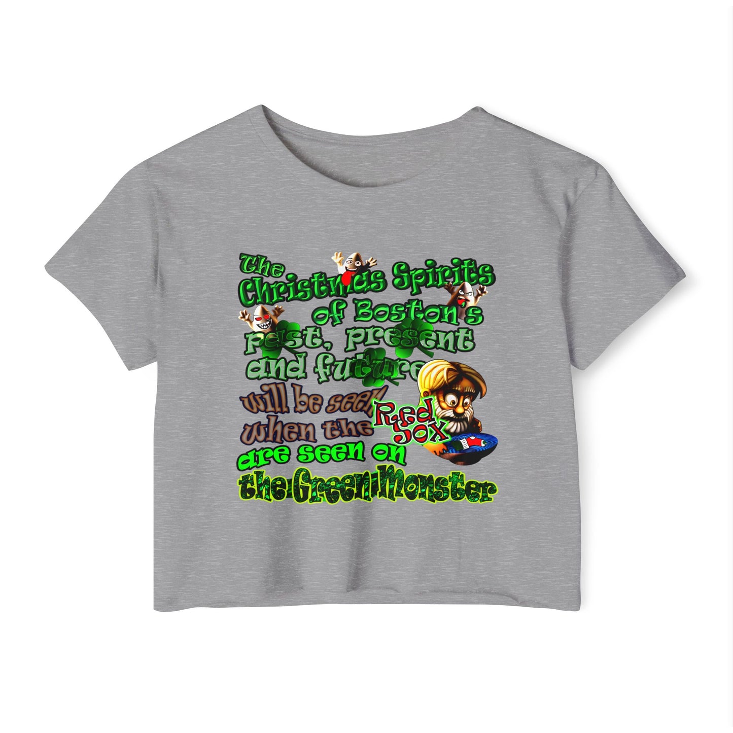 christmas spirits of boston - Women's Festival Crop Top